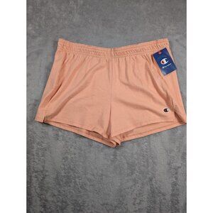 Champion Practice Lounge Shorts Womens Size Large Peach 3" Inseam Athleisure